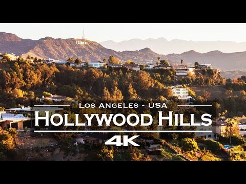 Hollywood Hills from Above 🇺🇸 | 4K Drone Tour of Celebrity Mansions in Los Angeles