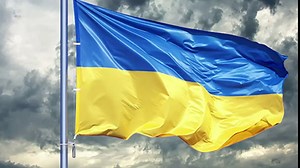 Naval jack of Ukraine Flag 3x5 Outdoor Indoor- Ukrainian National Flags 3x5 Ft-Double Stitched, HD Print Flag Polyester with Brass Grommets Vivid Color Durable Polyester