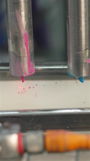 Ever wondered how color comes to life? 🎨 Watching Crayola Paint being made in the factory is pure magic with mesmerizing swirls, pours, and blends that turn into vibrant hues! 🌈✨ #CrayolaPaint #BehindTheScenes