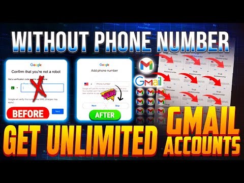 Unlimited gmail without number | Create bulk gmail accounts | Free google account