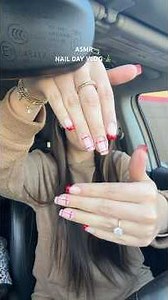 ASMR NAIL DAY VLOG 🎄 #christmasnails #asmr #vlog #whispering