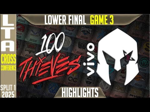 100T vs VKS Lower Final | LTA Cross Conference 2025 – Highlights (Game 3) | Kaza LoL LCS Highlights