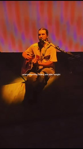 Noah Kahan performing Willing and Able tonight - live clip