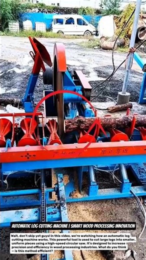 Automatic Log Cutting Machine | Smart Wood Processing Innovation.