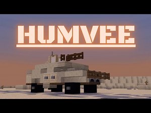 Minecraft: How to build a Armored Truck in Minecraft (HMMWV) Minecraft Military Truck Tutorial