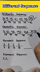 BASIC MATH REVIEW: Different Sequence That You Need To Know! #mathtutor #mathematicstutorial #mathhelp #sharingiscaring | Mathematics Tutorial