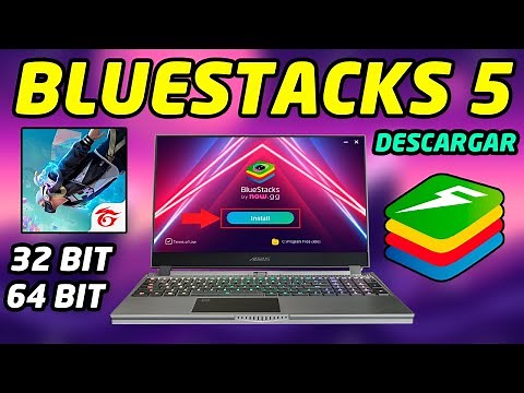 💛COMO DESCARGAR e INSTALAR BLUESTACKS 5 ▶ 32 BITS y 64 BITS ✅ para PC ULTIMA VERSIÓN *PASO a PASO*
