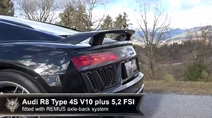 553K views · 101 reactions | Check out this brand new performance #sportexhaust from #REMUS for #Audi #R8. + 1,3 HP + 8,1 Nm - 17,8 kg 049315 1500 - stainless steel #RACING sport exhaust centered, suitable for the original exhaust outlets, with 2 vacuum operated valves, without homologation Original tube Ø 76 mm REMUS tube Ø 76 mm The valves are vacuum controlled via the onboard electronics. Order Online: https://www.remus.eu//car.html?vehicleId=1-3-448-1728 | REMUS Sportexhaust | Facebook