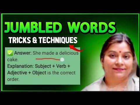 🔠 Master Jumbled Words! 🚀 Rearrange Words into Sentences Easily | Jumbled Words Tricks