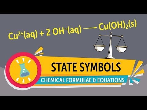 Chemical Formulae and Equations | How to Write State Symbols