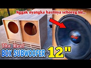 Making a 12 Inch Subwoofer Box Powerfull | Box subwoofer