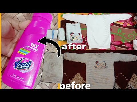Tips On How To Wash Clothes With Vanish | Vanish Oxi Action | vanish se daag kaise hataye
