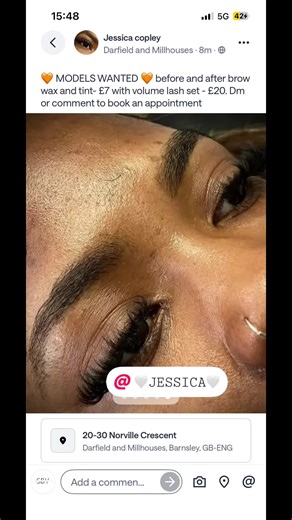 Model Call for Brows and Lashes Services