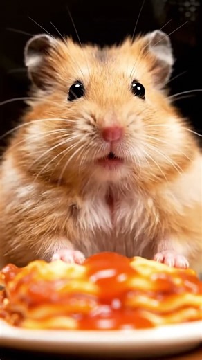 Cute Hamster Mukbang Italia food #hamster #cuteanimal #shorts #viral #food #fypシ #pets #funny