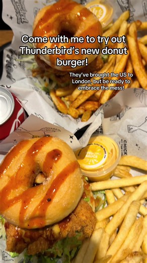 Try the New Donut Burger at Thunderbird Fried Chicken