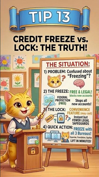Freeze your Credit — Real Credit Protection - Don't Just Lock It 📌 Tip 13