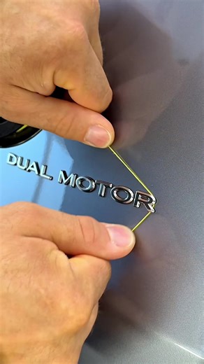DIY Tesla Model Y Dual Motor Badge Removal for PPF