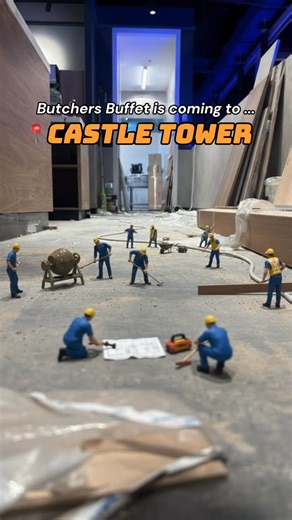 Coming Soon Castle Hill Opening🍽️ At Butchers Buffet inside Castle Tower, construction is in full swing ahead of the soft opening. Our miniature workers are giving it their all🔥 please wait just a little longer! It’s coming very soon. 🔨✨ #ButchersBuffet #CastleTowers #CastleHillEats #ComingSoon #AllYouCanEat #sydneyfoodie #foodlover #sydneyeats #bbq #buffet #AYCE #Halal #CastleHill #FoodieSydney #Koreanbbq #Wagyu #Staytuned #newstoreopening #comingsoon | Butchers Buffet