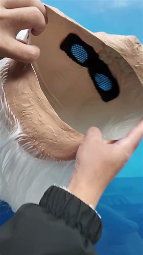 Viewer Discretion Advised! 🧟‍♂️ PATYGR Realistic White-Haired Zombie Mask Showcase