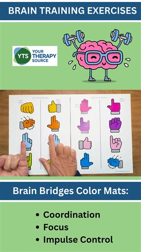 Watch me practice my brain training exercises to challenge bilateral coordination, impulse control, visual perceptual skills and focus. | Your Therapy Source