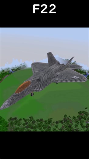 Minecraft F22 Raptor Timelapse Building Guide