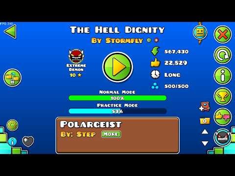 Extreme demon! | The Hell Dignity by Stormfly | Geometry Dash 2.2