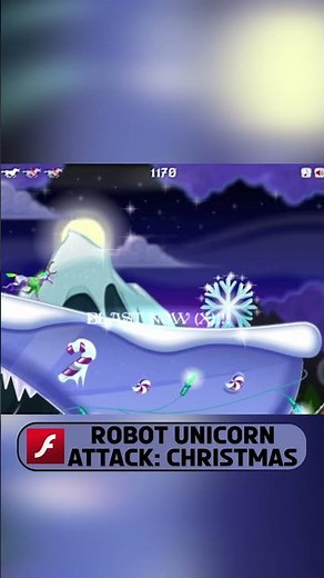 Robot Unicorn Attack: Christmas - Game of the Day! #gaming #flashgames