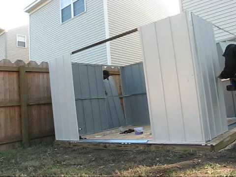 Time lapse Assembly of a LOWES Arrow Shed ASSEMBLED BY HANDS FOR YOU ASSEMBLY