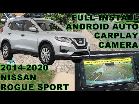 How To Install Android Auto In 2014-2020 Nissan Rogue Sport.Full Install. Carplay and Factory Camera