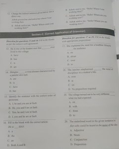 Change the indirect sentence given below into a direct one.Ash... | Filo