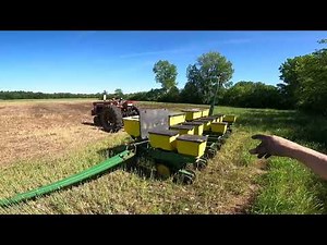 Replanting corn adjusting population on a JD 7000 planter