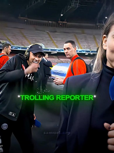Neymar & Ronaldo Trolls Reporter🤣 #footballedits #edit #shorts