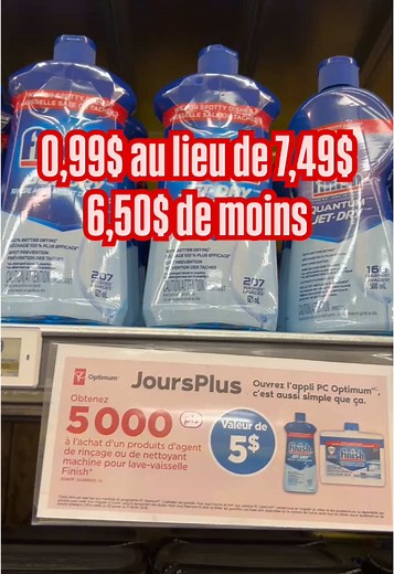 Les offres pc optimum cette semaine sont juste folles 🤑🤑🤑 Ce que je t’ai montré sont celles de chez Maxi puisque l’avantage c’est de pouvoir faire les imbattables ce qui veut dire qu’il vont égaler les prix des concurrents dans les alentours. Si tu n’as pas encore la carte @pcoptimum, tu dois l’avoir pour commencer à voir une différence sur tes achats. En plus elle est gratuite et valide dans plusieurs magasins comme Maxi, Provigo, Pharmaprix qui sont les 3 plus populaires au Québec 💛