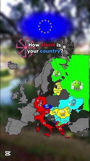 #europe #map #geography #mapping How slavic is your country?