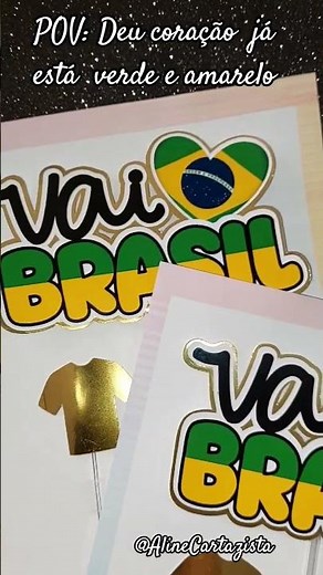 Topo de Bolo Vai Brasil! #copadomundo #copadomundo2026 #copa #brasil brasil