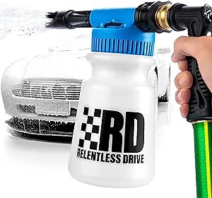 Relentless Drive Car Wash Foam Gun - Snow Foam Blaster Kit - Exterior Car Care Accessory
