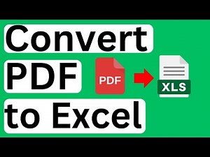 How to Convert PDF to Excel - Easy to Follow