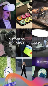 1.8M views · 7.6K reactions | Have you seen the 9 videos introducing our Sony booths at CES 2023? Make sure to take a look to see some of the latest news we have announced earlier at CES!​ #Sony #SonyCES #CES2023 #FutureSony | Sony | Facebook