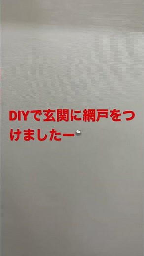 DIYで玄関に網戸を作りましたー