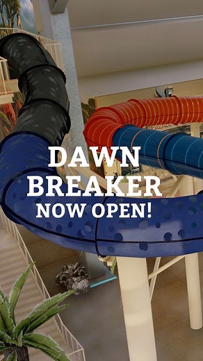 We're so excited Dawn Breaker is officially open at Kalahari Resorts - Sandusky! 🎉🌅 The dawn of a new adventure starts NOW! Are you ready to be among the first to take the plunge? 🙌🛝 #DawnBreaker #KalahariAdventures #NowOpen #KalahariBeyond | Kalahari Resorts & Conventions
