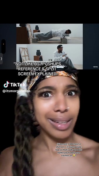 “NOT LIKE US” PUSHUPS REFERENCE & SPLIT SCREEN EXPLAINED