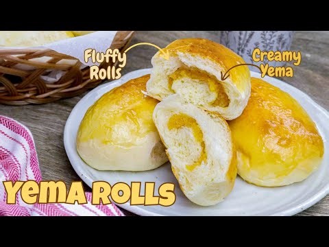 Yema Bread Rolls | Soft and fluffy with a Custard Filling