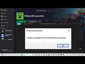 Fix Unable to Update the Minecraft Native Launcher Error | #minecraft