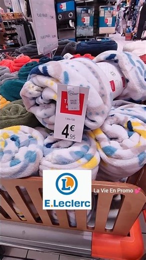 💙 Promo Au MAGASIN #LECLERC Cette Semaine 💕 Les Plaids 4€ 🤩 #promotion #pourtoi #reelsvideo