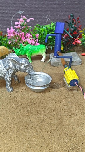 miniature tractor video mini water pump science project #cartoon #tractor #cartoon