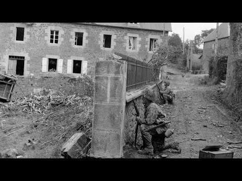 ‘Hell on Wheels’ Soldiers Take Cover in Normandy… And This EXACT Spot Today