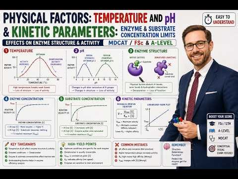 2 mins Enzyme Concentration, Substrate Limits, pH & Temperature | Class 11 Biology ‪@biofasttrack‬