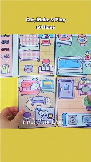 귀여운 종이인형 집 만들기 Fun Diy Project at Home #paperdiy #shorts