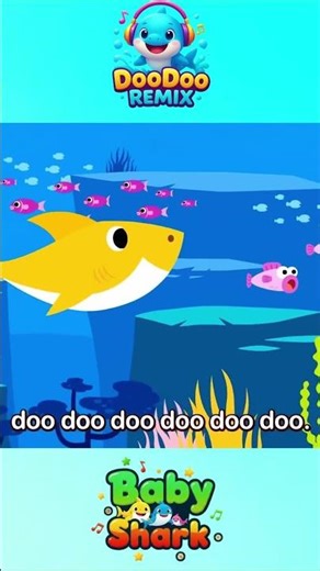 [ 1 MINUTE LOOP ] Baby Shark Sing Along Remix 🎶 || Nursery Rhymes & Fun Sounds | DooDooRemix Kids TV