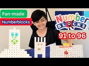 Mathlink Cubes Numberblocks 91 to 96 Fan-Made | Custom Faces by Arham Ejaz